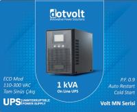 DOTVOLT VOLT MN 1 KVA 1F/1F On Line 5-15 Dk. UPS (2X9AH) 1KVA